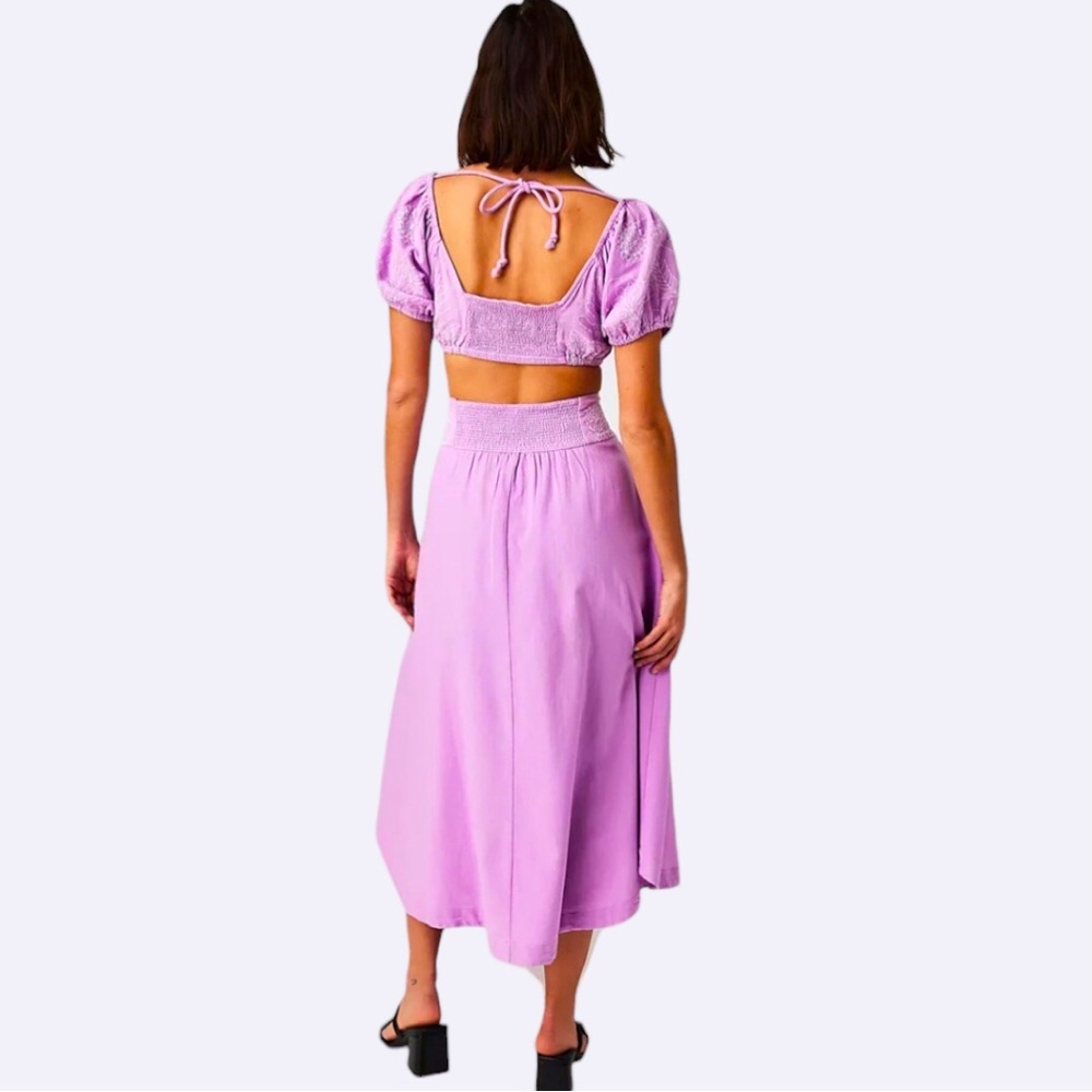 Free People 2 pc Set Lotus Gorgeous Soft Lilac Medium - Picture 9 of 15